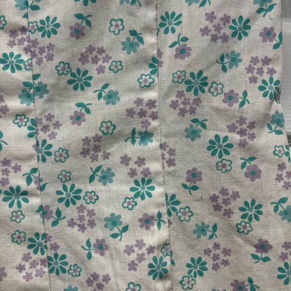 Vintage Handmade Floral Print Wrap Dress sz M - Picture 5 of 6